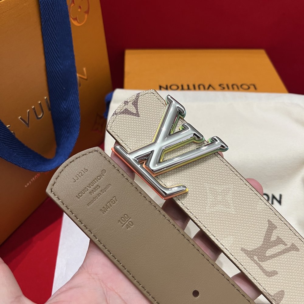 LV 캔버스 벨트 4cm 너비 양면 사용 가능 001-285753
