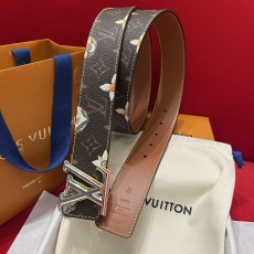 루이비통 커스텀 캔버스 양면 벨트 4cm 001-285755