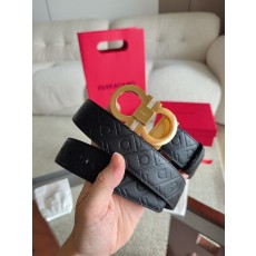 페라가모 엠보싱 소가죽 벨트 001-285758
