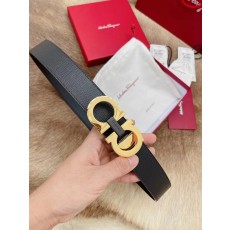 페라가모 남성 프리미엄 오리지널 순동 버클 가죽 벨트 001-285778