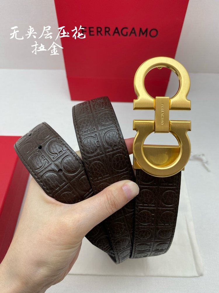 Ferragamo NFC 칩 벨트 3.5cm 001-285781