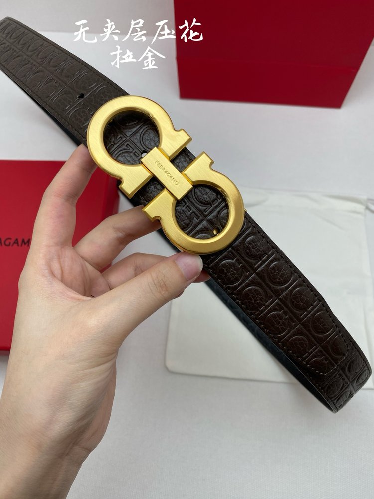 Ferragamo NFC 칩 벨트 3.5cm 001-285781