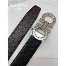 Ferragamo NFC칩 스캔 정품 가죽 벨트 3.5 001-285782