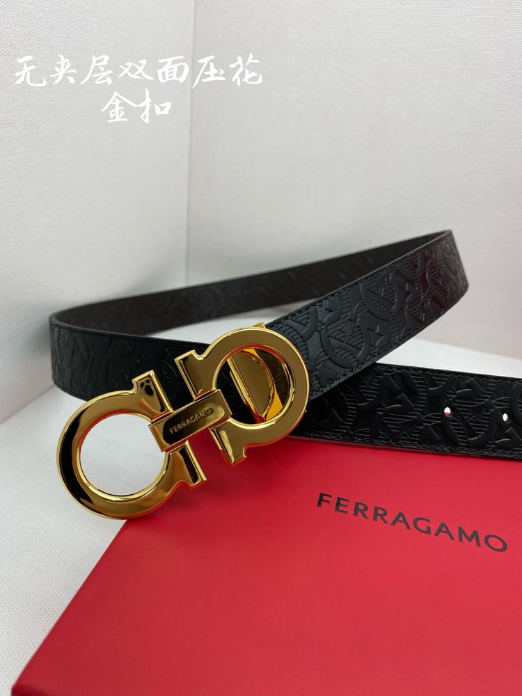페라가모 NFC 칩 스캔 모드 벨트 3.5cm 001-285786