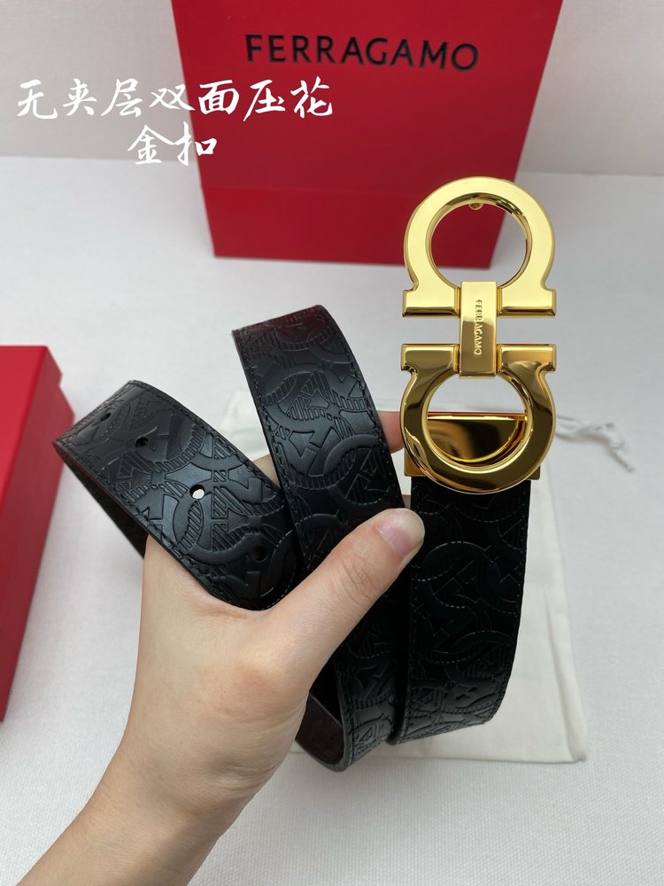 페라가모 NFC 칩 스캔 모드 벨트 3.5cm 001-285786