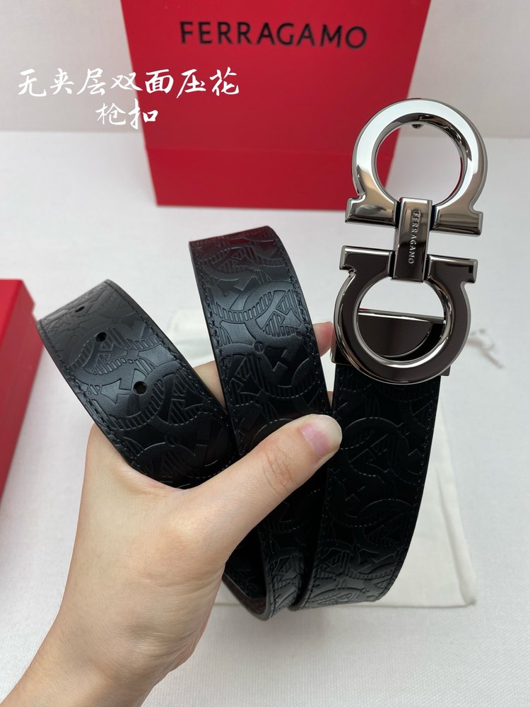 페라가모 NFC칩 스캔 모델 벨트 3.5cm 001-285787