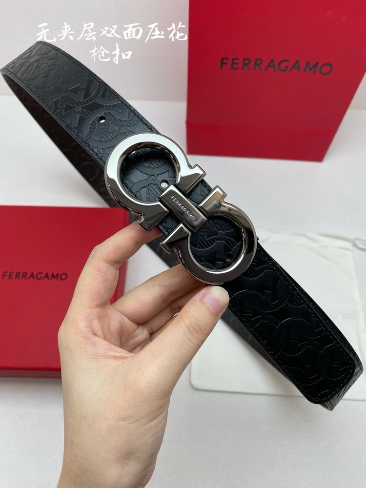 페라가모 NFC칩 스캔 모델 벨트 3.5cm 001-285787