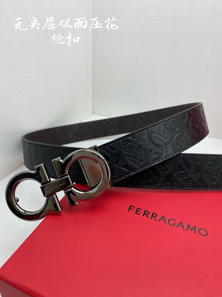 페라가모 NFC칩 스캔 모델 벨트 3.5cm 001-285787