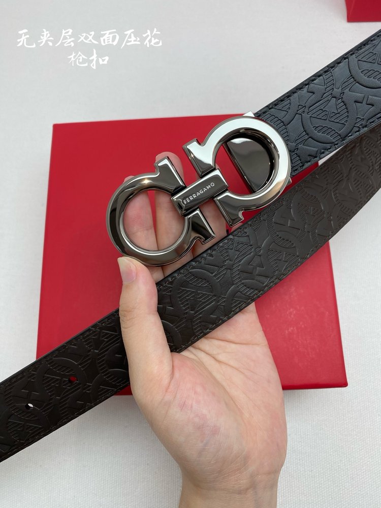페라가모 NFC칩 스캔 모델 벨트 3.5cm 001-285787