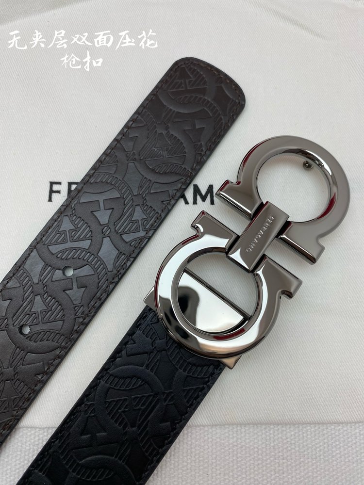 페라가모 NFC칩 스캔 모델 벨트 3.5cm 001-285787