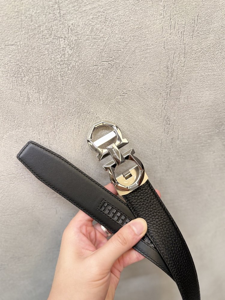 페라가모 클래식 말굽 버클 자동 벨트 001-285798