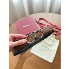 페라가모 말발굽 자동 매끄러운 버클 벨트 001-285817