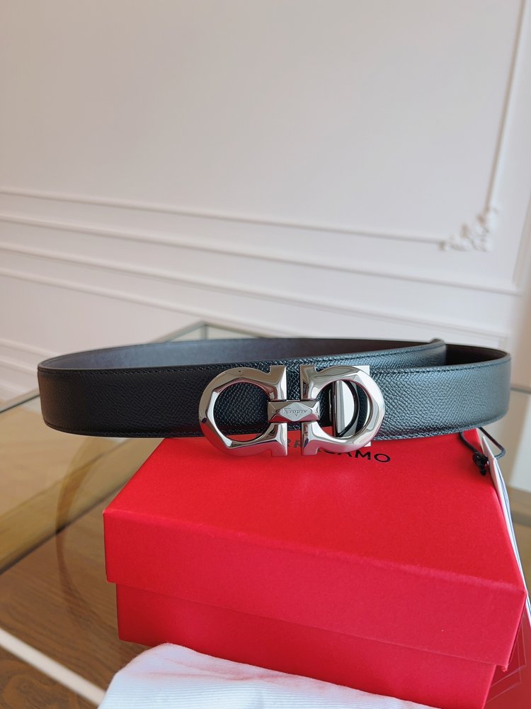 페라가모 3.5cm 정품 가죽 벨트 001-285825