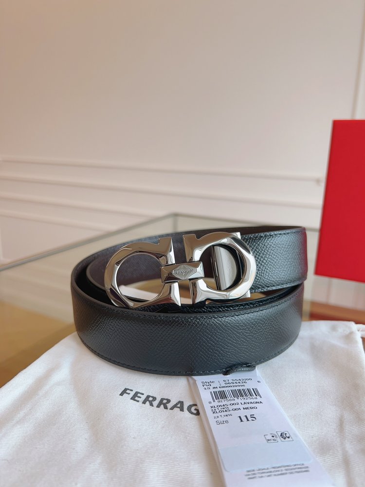 페라가모 3.5cm 정품 가죽 벨트 001-285825