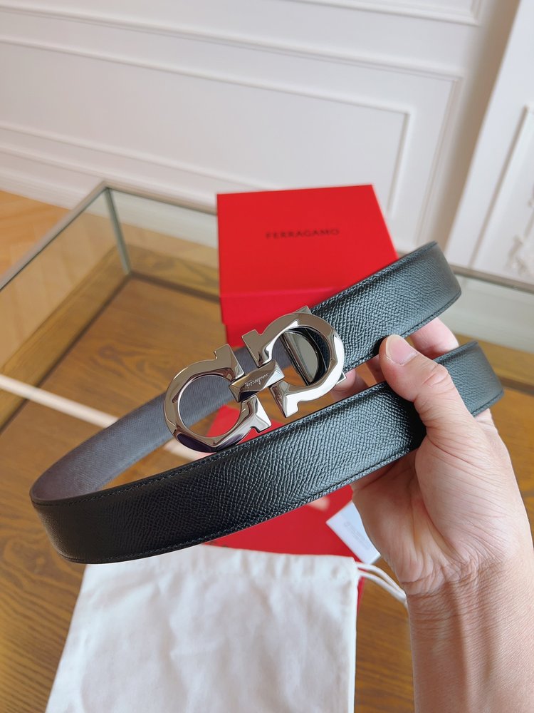 페라가모 3.5cm 정품 가죽 벨트 001-285825