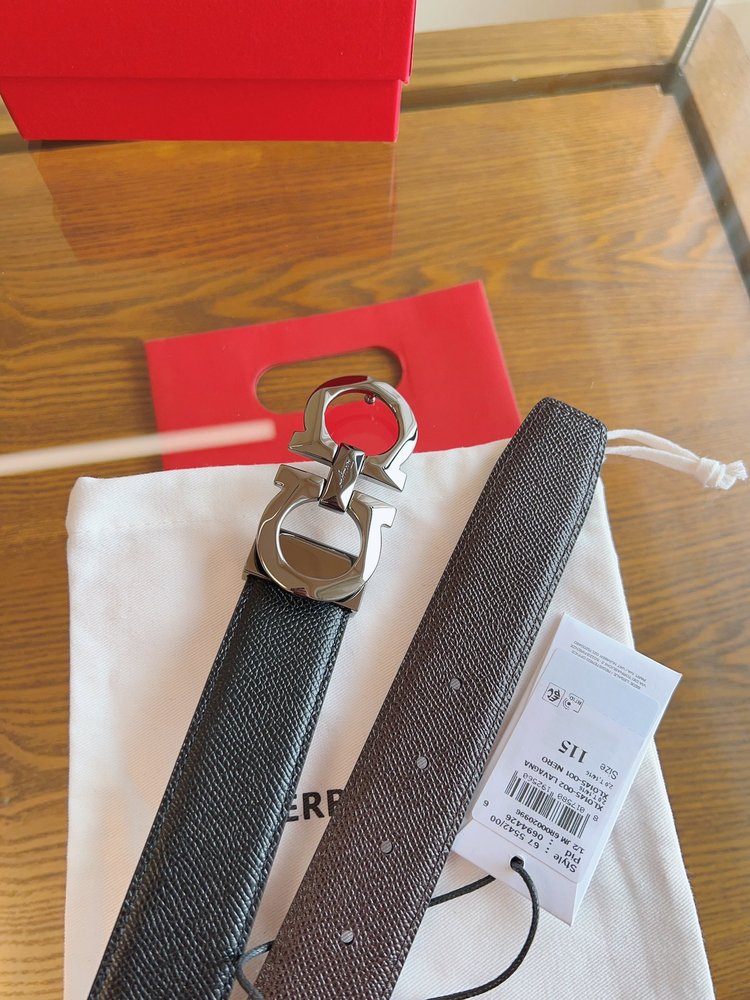 페라가모 3.5cm 정품 가죽 벨트 001-285825