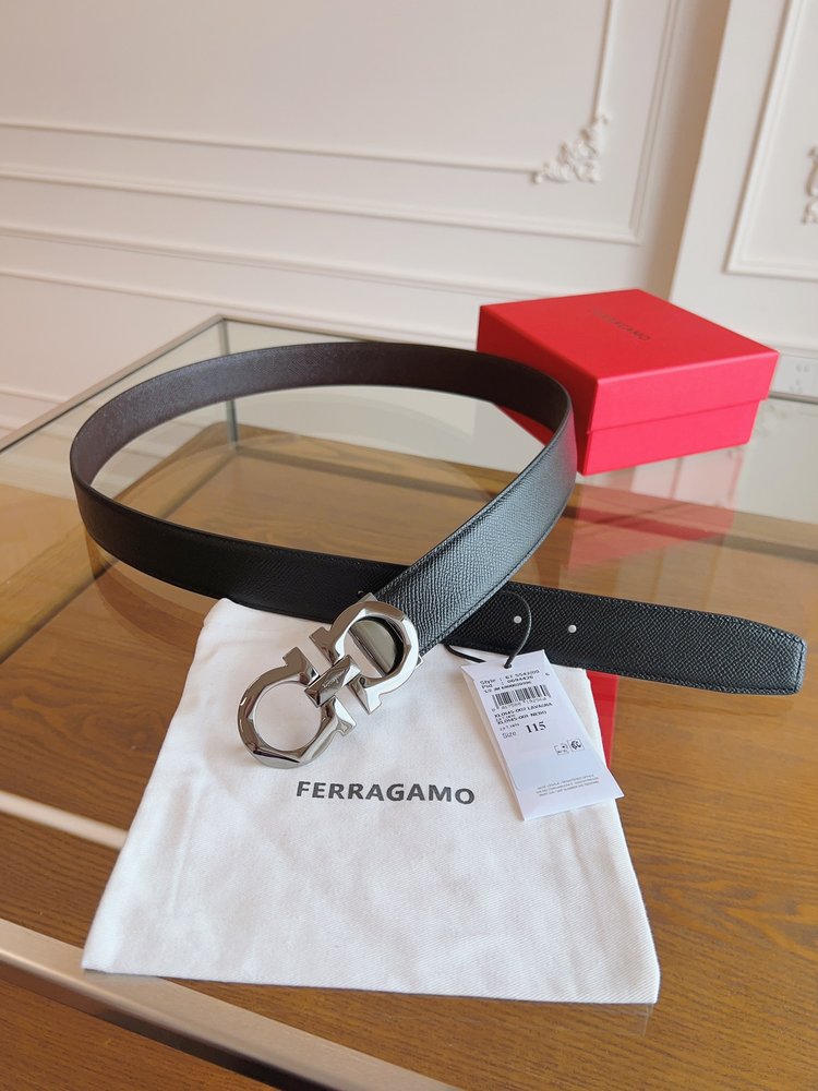 페라가모 3.5cm 정품 가죽 벨트 001-285825