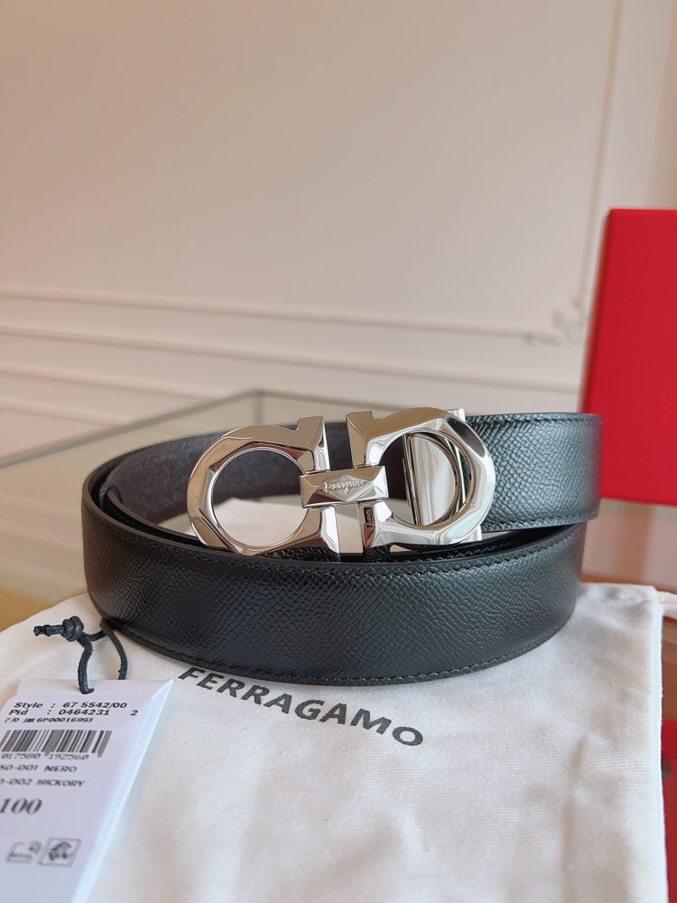 페라가모 3.5cm 정품 가죽 벨트 001-285826