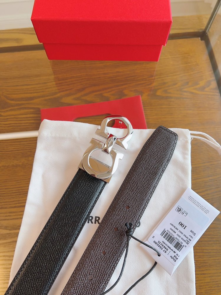 페라가모 3.5cm 정품 가죽 벨트 001-285826