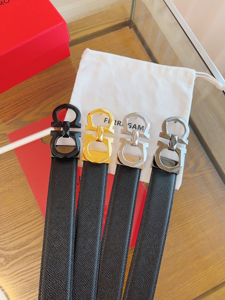 페라가모 3.5cm 정품 가죽 벨트 001-285826