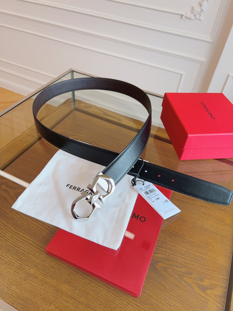 페라가모 3.5cm 정품 가죽 벨트 001-285826