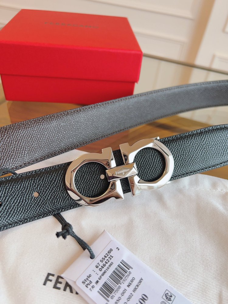 페라가모 3.5cm 정품 가죽 벨트 001-285826