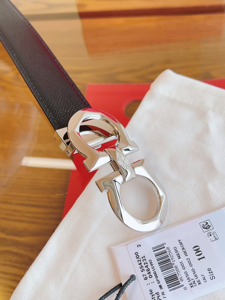 페라가모 3.5cm 정품 가죽 벨트 001-285826