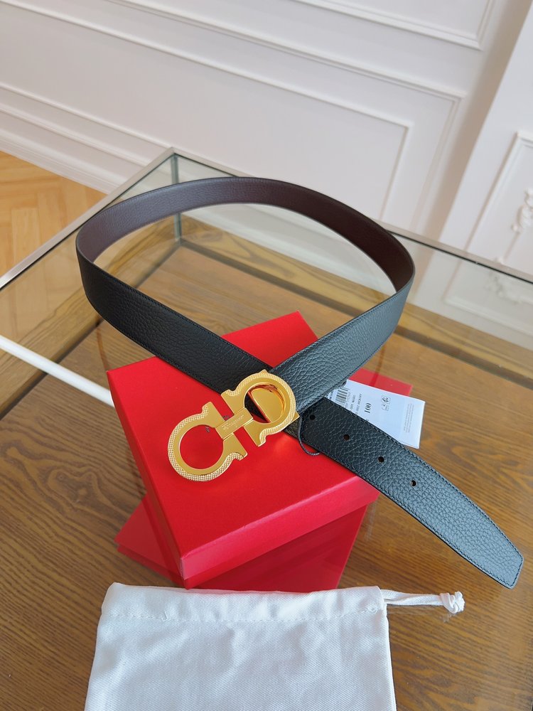 페라가모 3.5cm 정품 가죽 벨트 001-285828