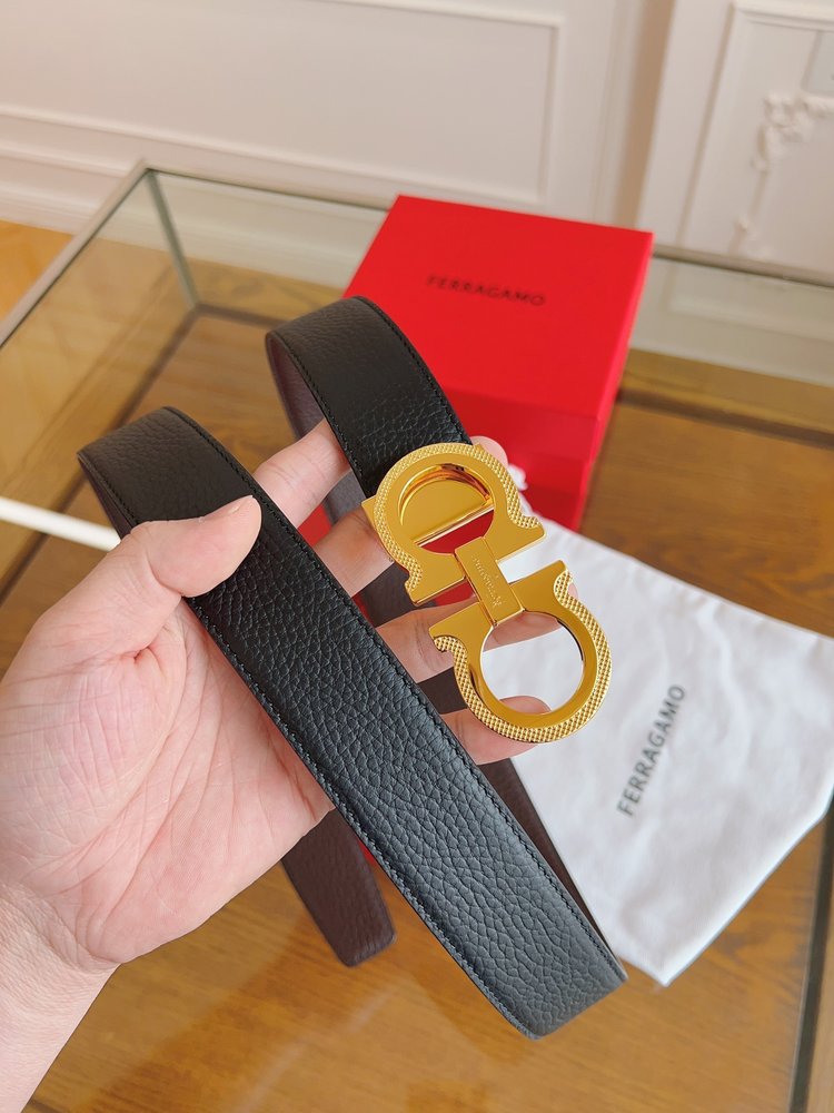 페라가모 3.5cm 정품 가죽 벨트 001-285828