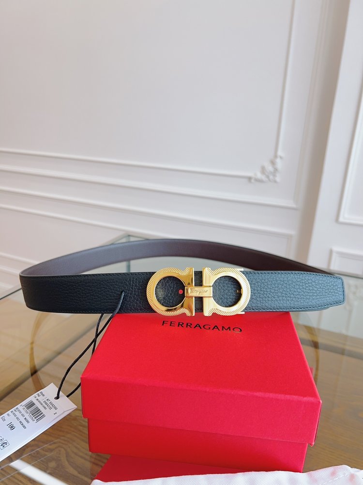 페라가모 3.5cm 정품 가죽 벨트 001-285828