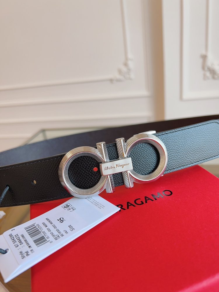 페라가모 3.5cm 오리지널 가죽 벨트 001-285832
