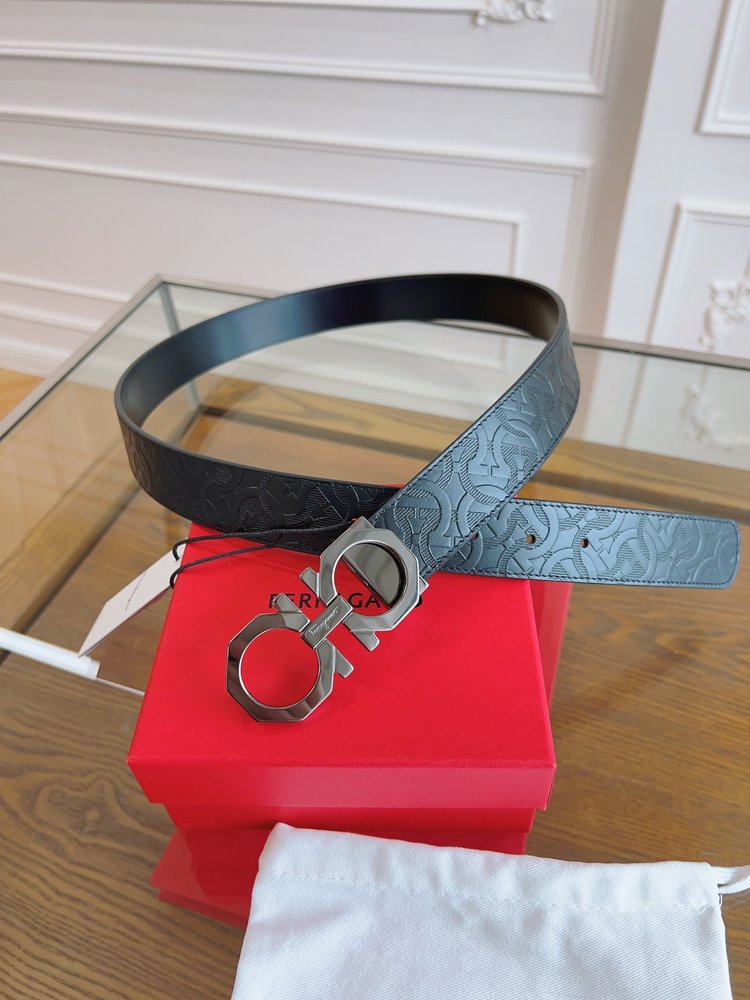 페라가모 오리지널 가죽 3.5cm 벨트 001-285835