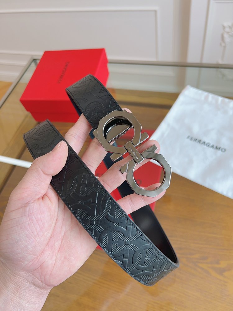 페라가모 오리지널 가죽 3.5cm 벨트 001-285835