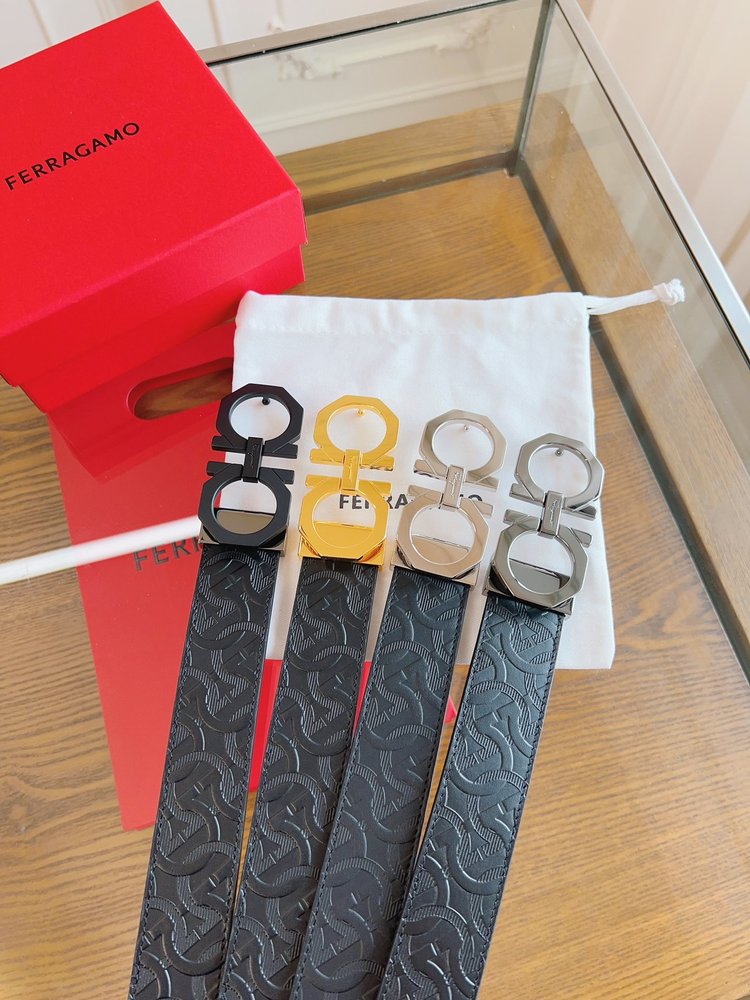 페라가모 오리지널 가죽 3.5cm 벨트 001-285835
