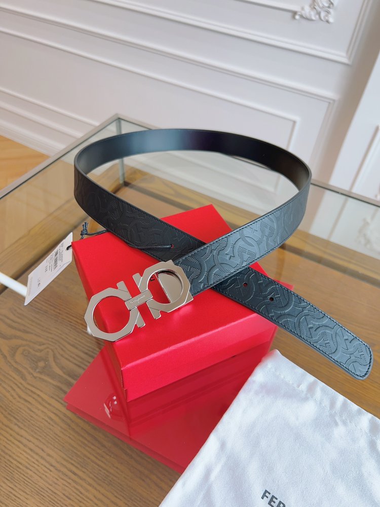 페라가모 3.5cm 벨트 (원피 가죽) 001-285836
