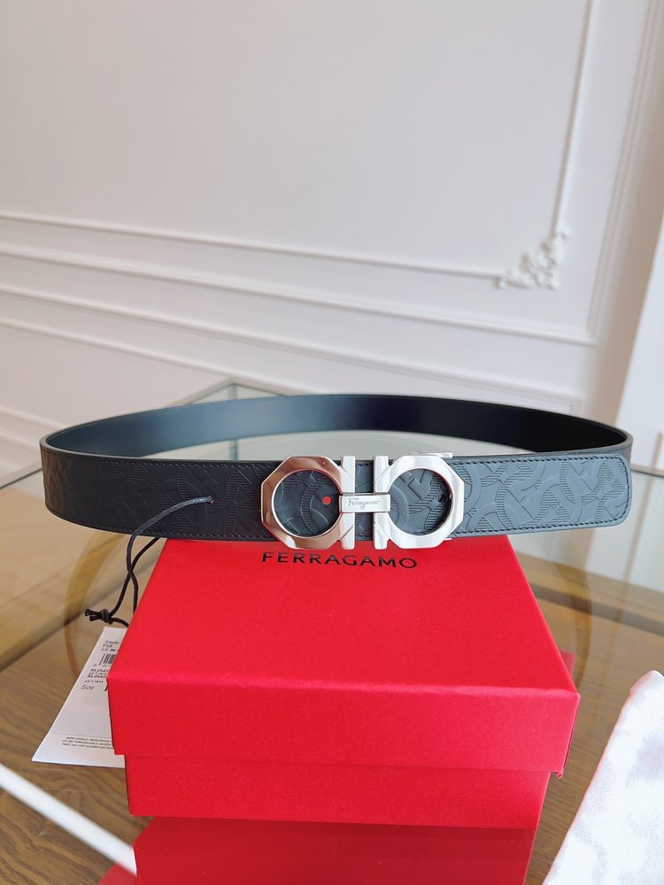 페라가모 3.5cm 벨트 (원피 가죽) 001-285836