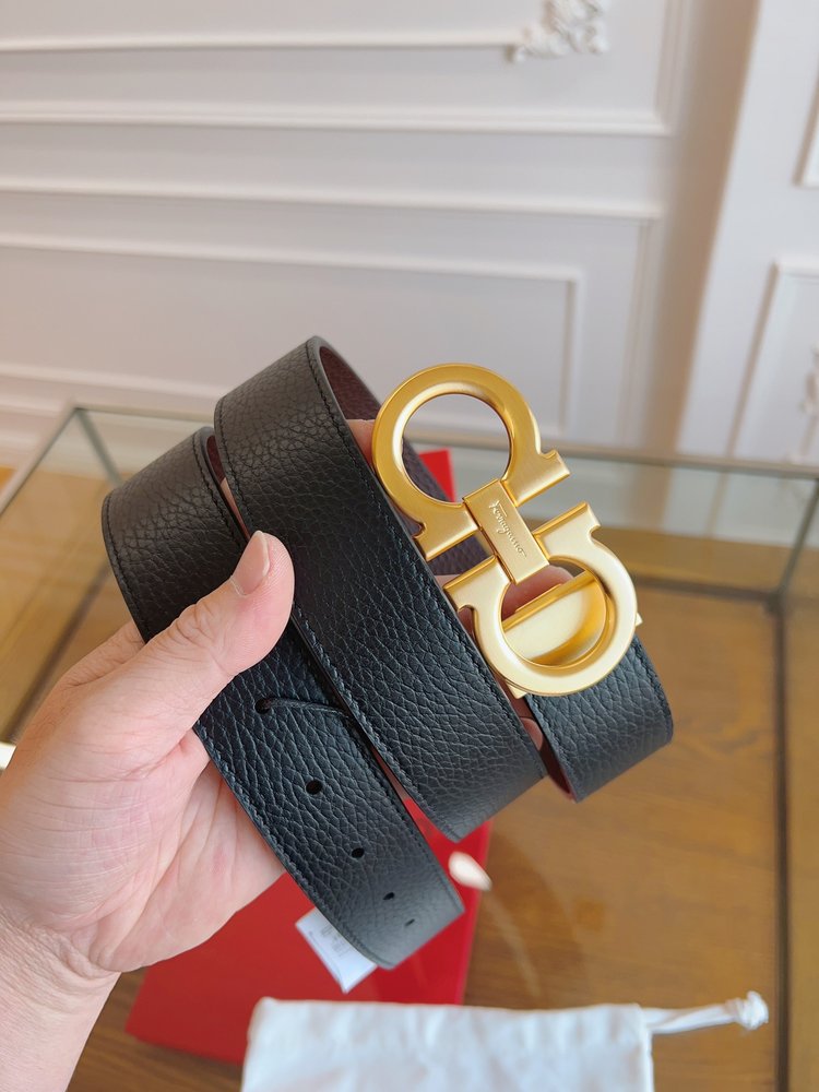 페라가모 정품 가죽 3.5cm 벨트 001-285838