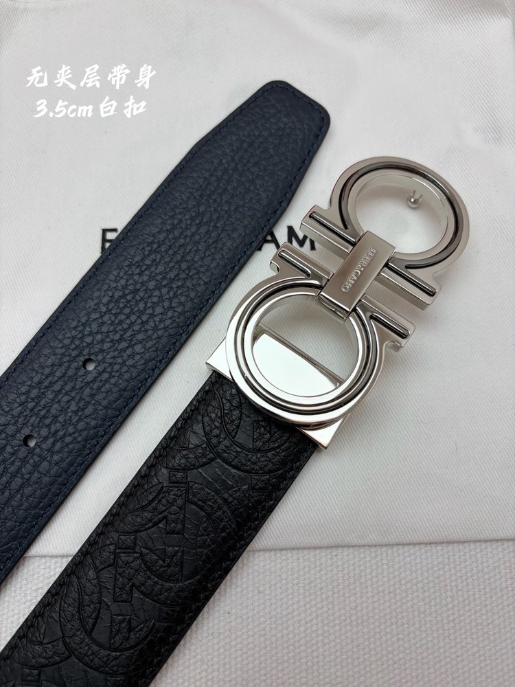 페라가모 정품 벨트 3.5cm NFC 칩 001-285841