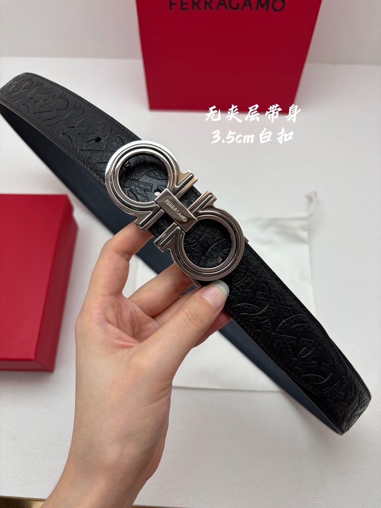 페라가모 정품 벨트 3.5cm NFC 칩 001-285841