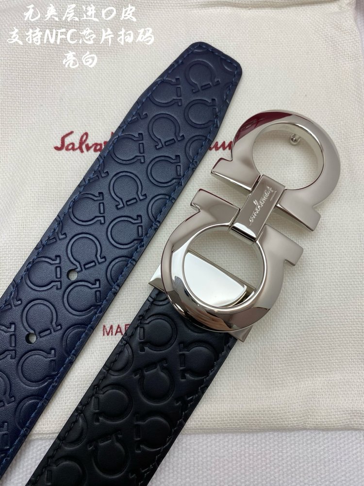 페라가모 NFC 칩 스캔 벨트 3.5cm 001-285845