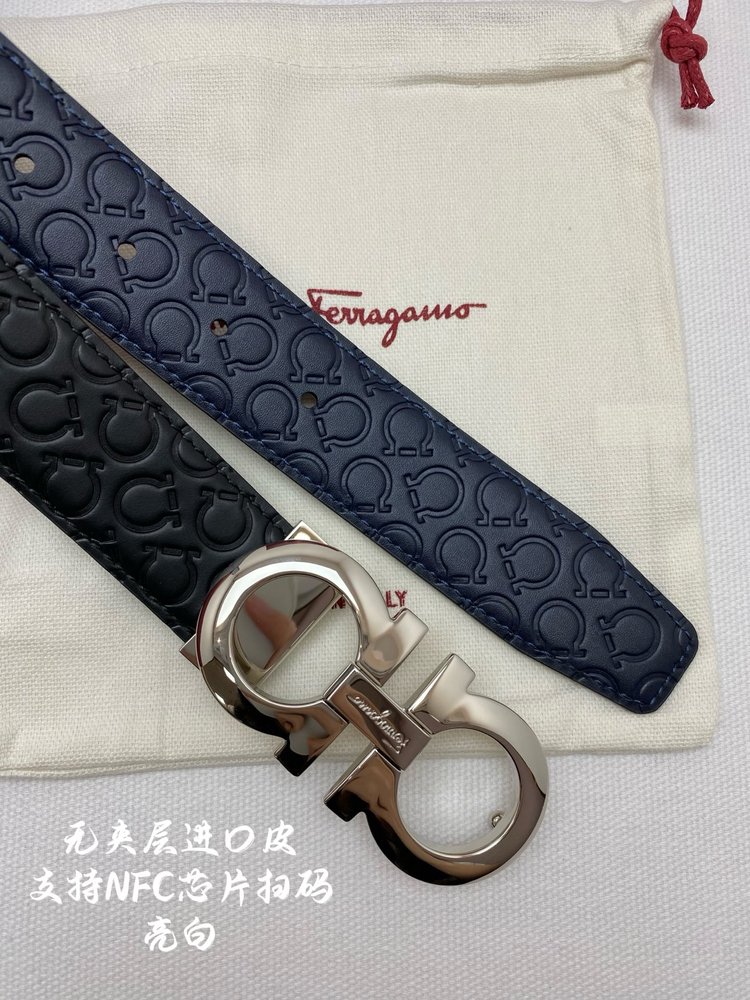 페라가모 NFC 칩 스캔 벨트 3.5cm 001-285845