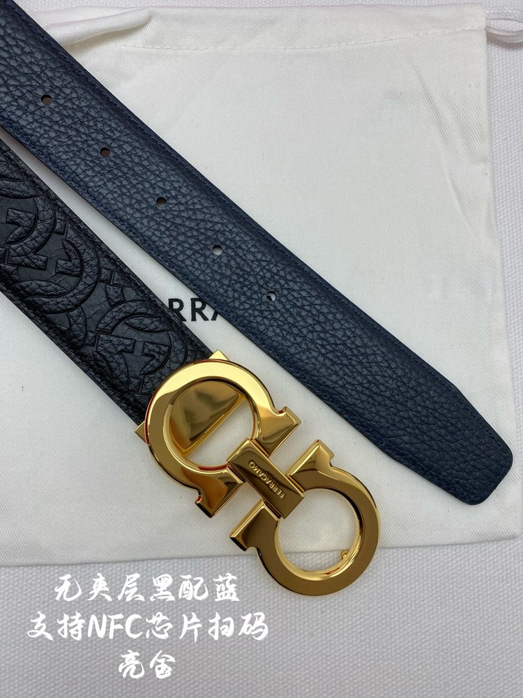 페라가모 NFC 칩 스캔 버클 벨트 3.5cm 001-285851