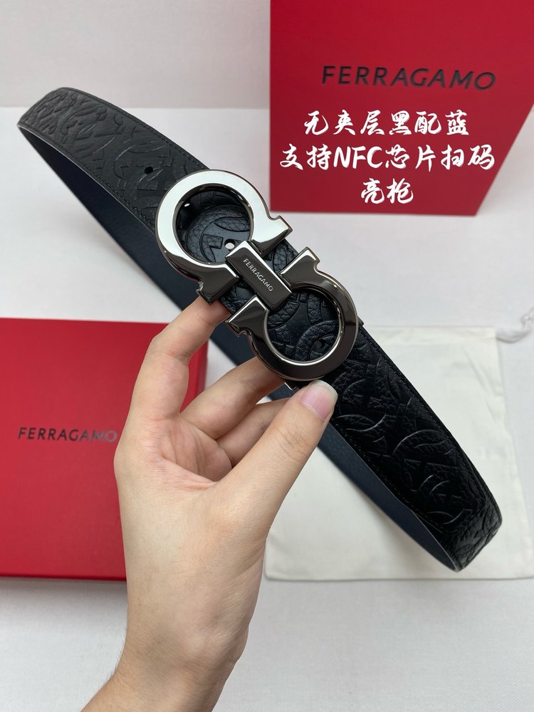 페라가모 NFC칩 스캔 정품 3.5cm 이탈리아 가죽 001-285852