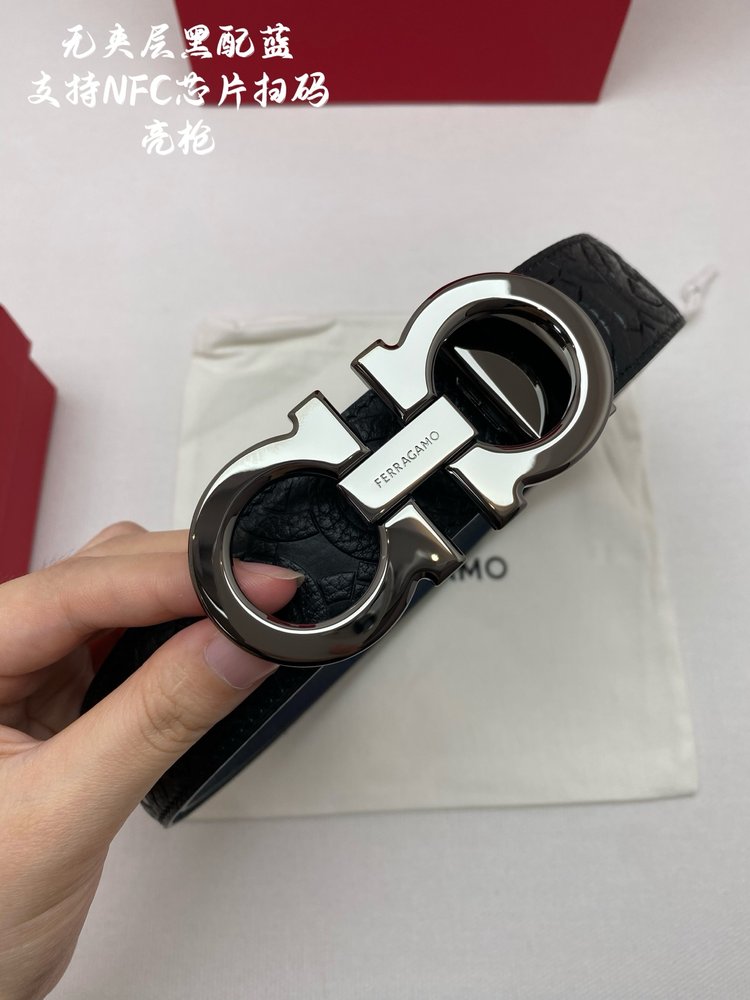 페라가모 NFC칩 스캔 정품 3.5cm 이탈리아 가죽 001-285852