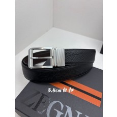 제냐 남성용 천연 송아지가죽 벨트 001-285872