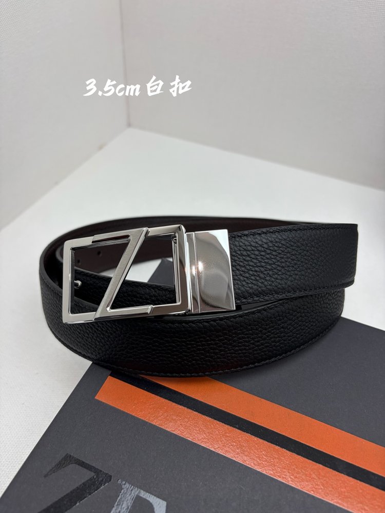 제냐 남성 벨트 3.5cm 폭 수입 송아지 가죽 001-285882