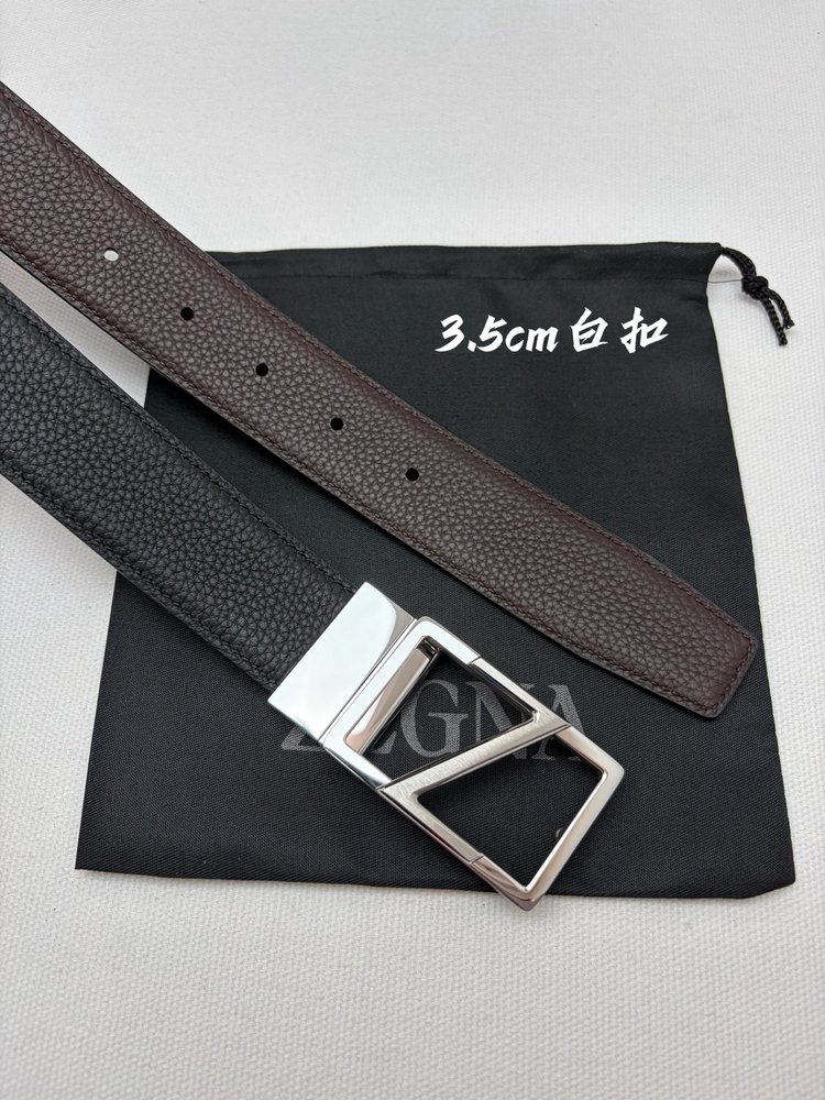 제냐 남성 벨트 3.5cm 폭 수입 송아지 가죽 001-285882