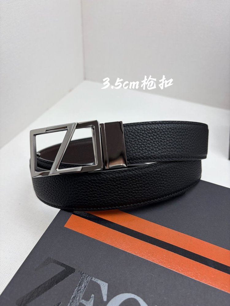 제니아 남성용 이탈리안 송아지 가죽 벨트 001-285884