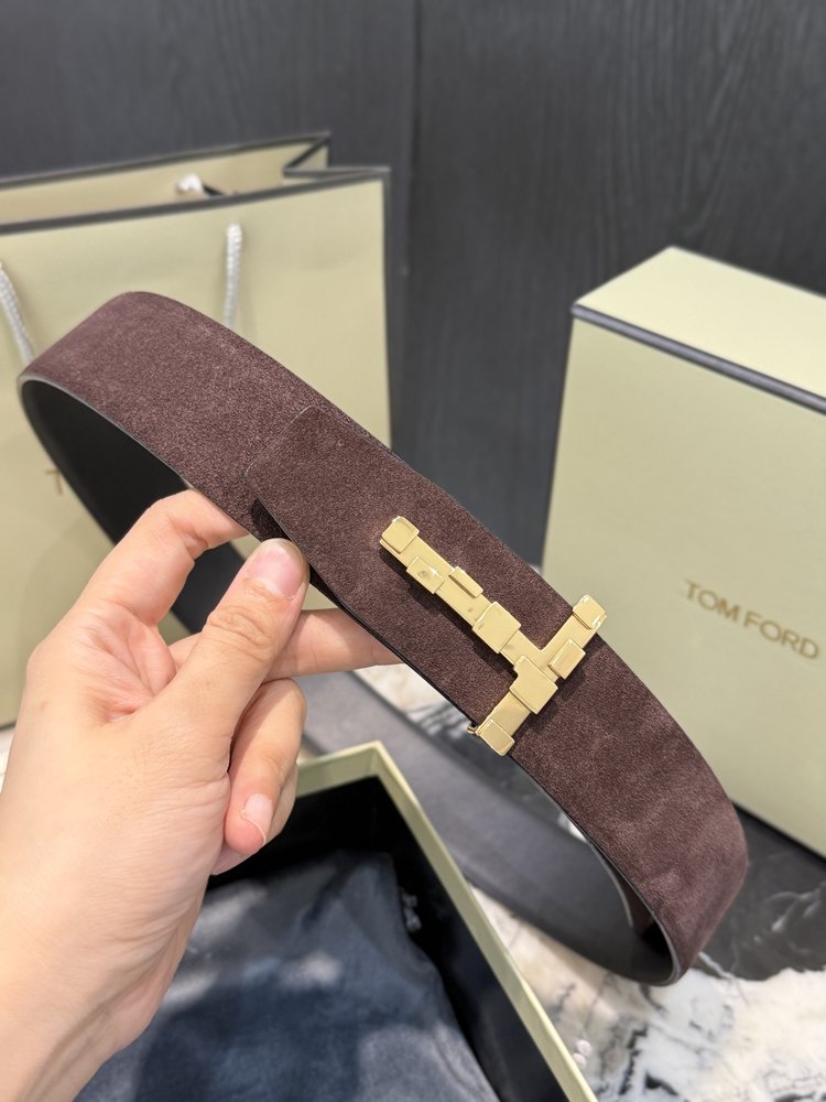 톰 포드 양면 송아지가죽 벨트 4cm 너비 001-285894
