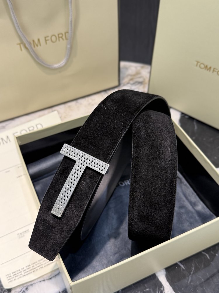 Tom Ford 양면 소가죽 비즈니스 벨트 4.0cm 001-285899